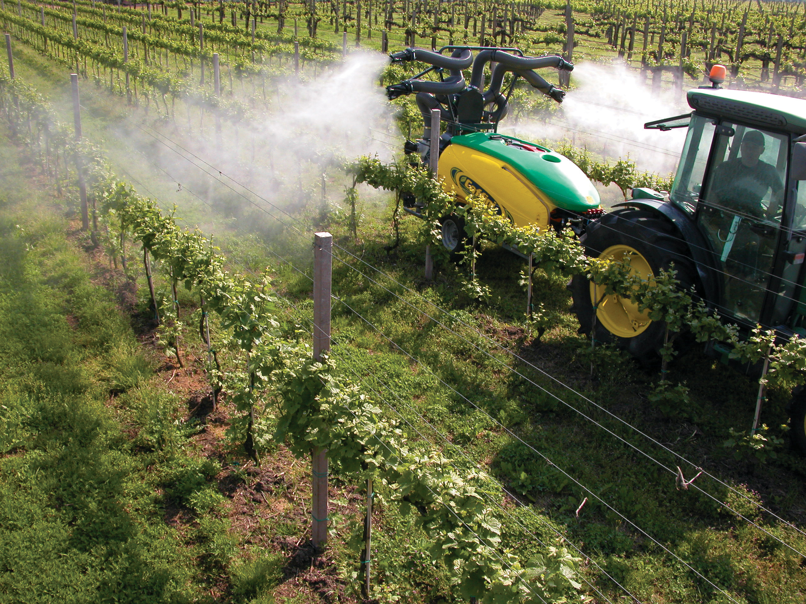 Maladies de la vigne:  Soigner la qualité de pulvérisation