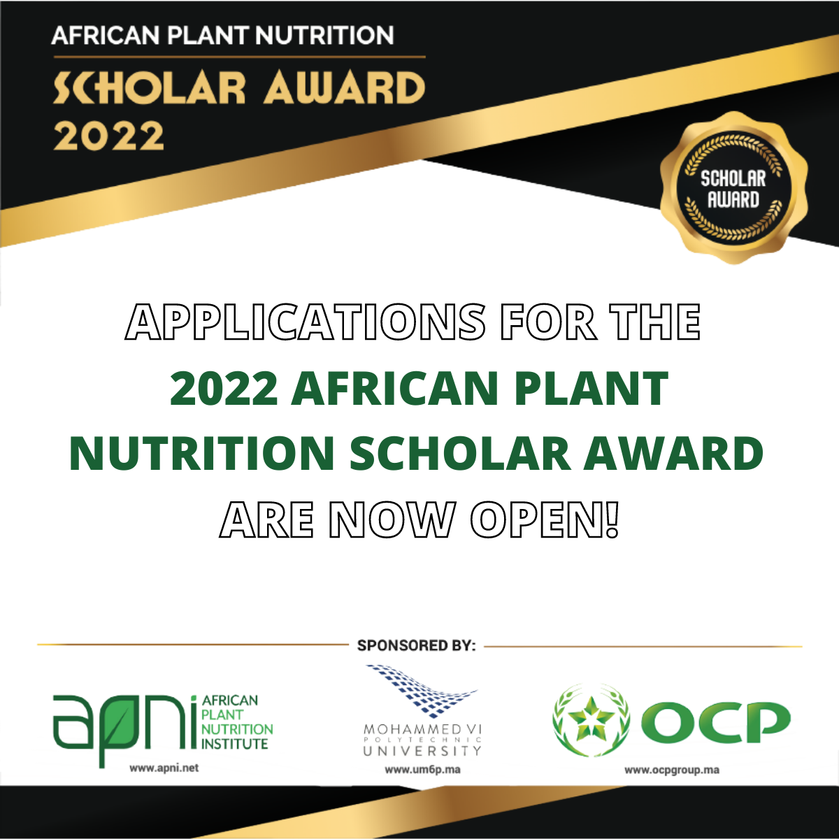 Prix Africain d’Excellence en Nutrition des Plantes : ouverture des candidatures